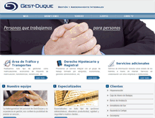 Tablet Screenshot of gestduque.com